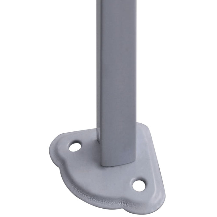 Gazebo Professionale Pieghevole 2 Pareti 2x2m Acciaio Antracite 48884