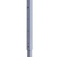 Gazebo Professionale Pieghevole 4 Pareti 2x2m Acciaio Antracite