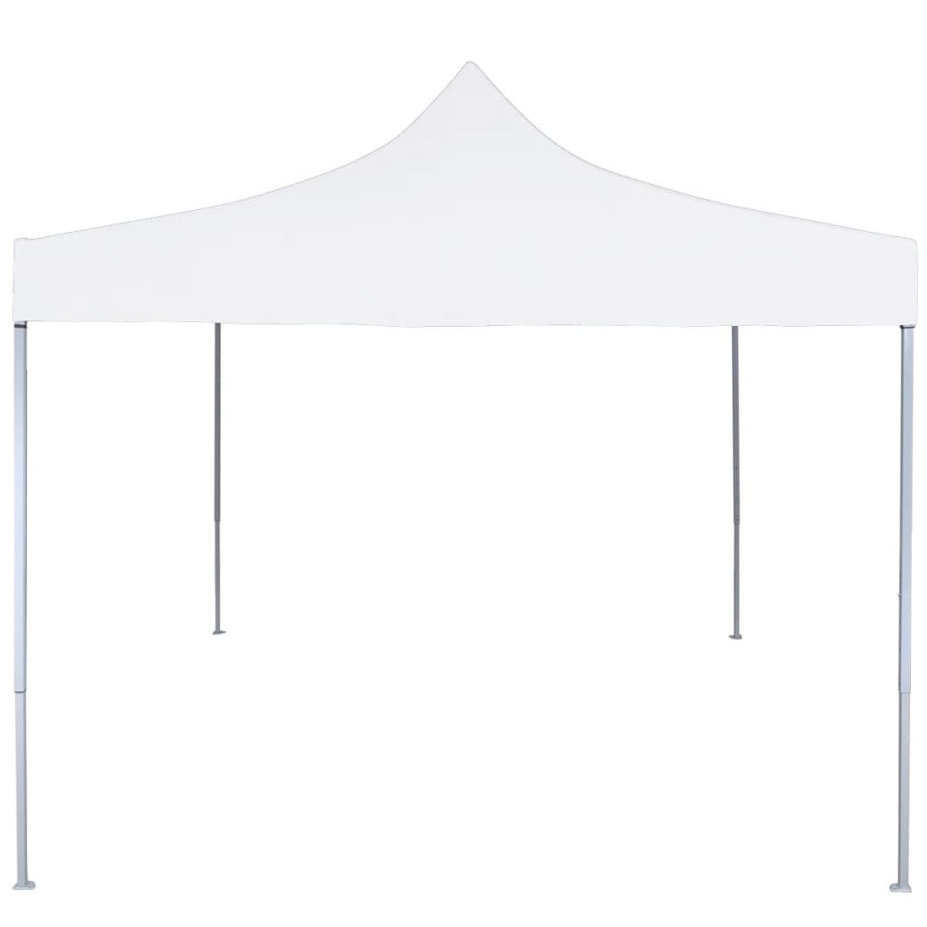 Gazebo Professionale Pieghevole 2x2m in Acciaio Bianco 48886