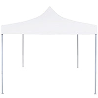 Gazebo Professionale Pieghevole 2x2m in Acciaio Bianco 48886