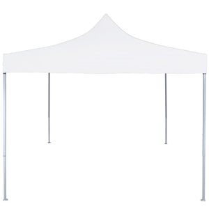 Gazebo Professionale Pieghevole 2x2m in Acciaio Bianco 48886