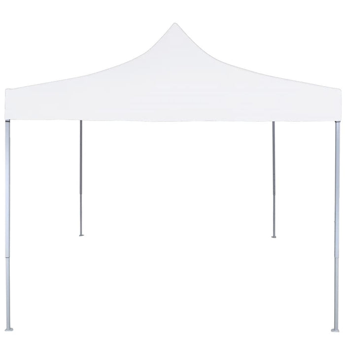 Gazebo Professionale Pieghevole 2x2m in Acciaio Bianco 48886