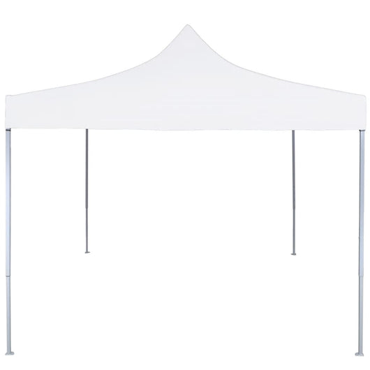 Gazebo Professionale Pieghevole 2x2m in Acciaio Bianco