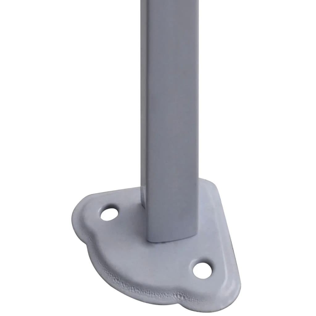 Gazebo Professionale Pieghevole 2x2m in Acciaio Bianco