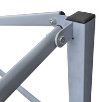 Gazebo Professionale Pieghevole 2x2m in Acciaio Bianco 48886