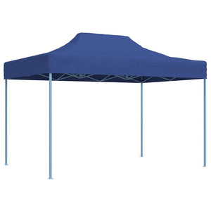 Gazebo Professionale Pieghevole 3x4m Acciaio Blu 48889