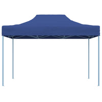 Gazebo Professionale Pieghevole 3x4m Acciaio Blu 48889