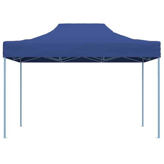 Gazebo Professionale Pieghevole 3x4m Acciaio Blu