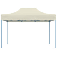 Gazebo Professionale Pieghevole 3x4m Acciaio Crema 48892