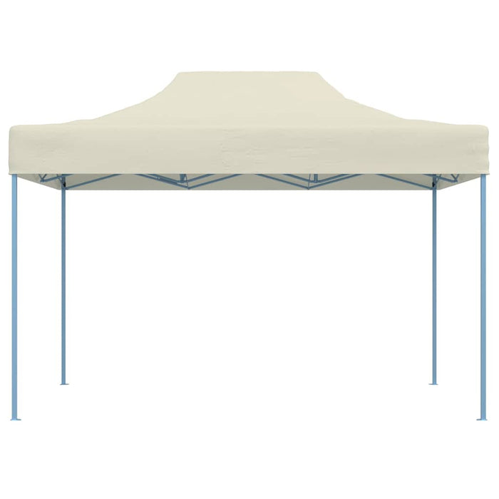 Gazebo Professionale Pieghevole 3x4m Acciaio Crema 48892