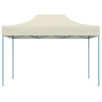 Gazebo Professionale Pieghevole 3x4m Acciaio Crema