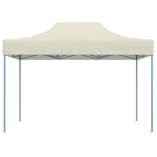 Gazebo Professionale Pieghevole 3x4m Acciaio Crema