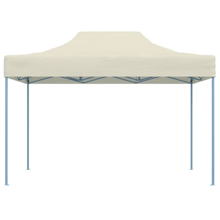 Gazebo Professionale Pieghevole 3x4m Acciaio Crema