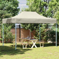 Gazebo Professionale Pieghevole 3x4m Acciaio Crema 48892