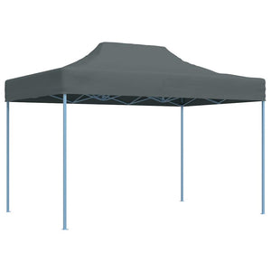 Gazebo Professionale Pieghevole 3x4m in Acciaio Antracite 48895