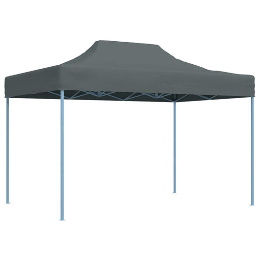 Gazebo Professionale Pieghevole 3x4m in Acciaio Antracite 48895
