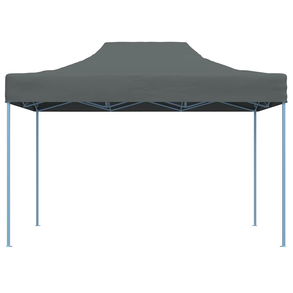 Gazebo Professionale Pieghevole 3x4m in Acciaio Antracite 48895