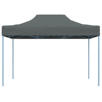 Gazebo Professionale Pieghevole 3x4m in Acciaio Antracite 48895