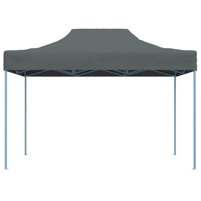 Gazebo Professionale Pieghevole 3x4m in Acciaio Antracite 48895