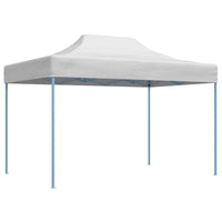 Gazebo Professionale Pieghevole 3x4m Acciaio Bianco