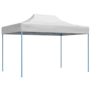 Gazebo Professionale Pieghevole 3x4m Acciaio Bianco