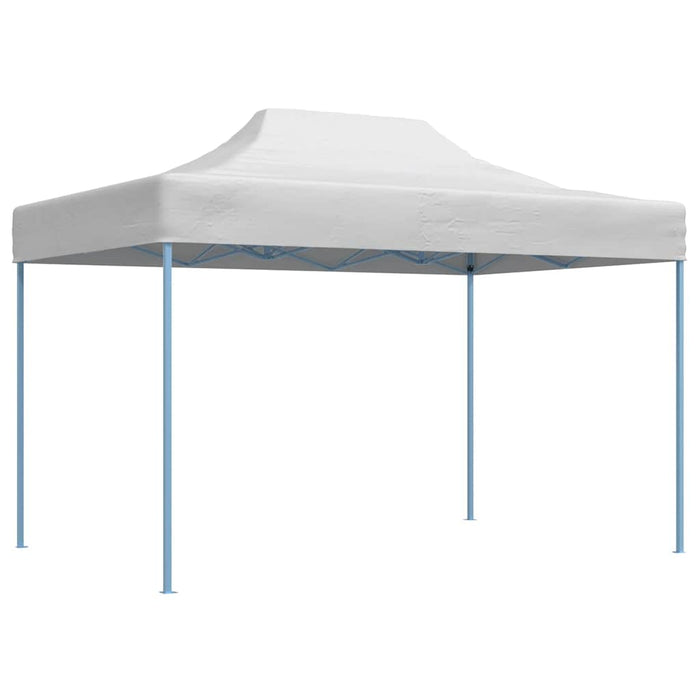 Gazebo Professionale Pieghevole 3x4m Acciaio Bianco