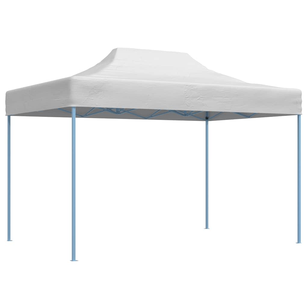 Gazebo Professionale Pieghevole 280x410x315 cm Acciaio Bianco 48898
