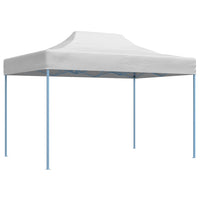 Gazebo Professionale Pieghevole 280x410x315 cm Acciaio Bianco 48898