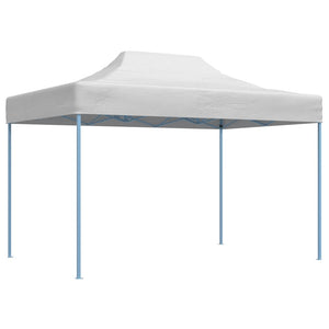 Gazebo Professionale Pieghevole 280x410x315 cm Acciaio Bianco 48898