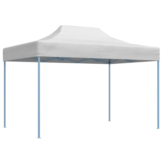 Gazebo Professionale Pieghevole 280x410x315 cm Acciaio Bianco 48898