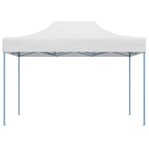 Gazebo Professionale Pieghevole 280x410x315 cm Acciaio Bianco 48898