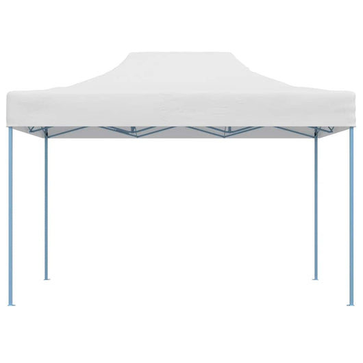 Gazebo Professionale Pieghevole 3x4m Acciaio Bianco
