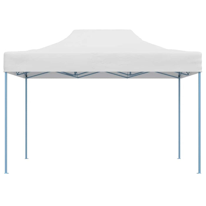 Gazebo Professionale Pieghevole 3x4m Acciaio Bianco