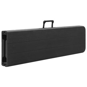 Panchine da Giardino Pieghevoli 2 pz 180 cm in HDPE Nere 48832