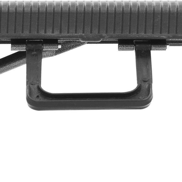 Panchine da Giardino Pieghevoli 2 pz 180 cm in HDPE Nere 48832