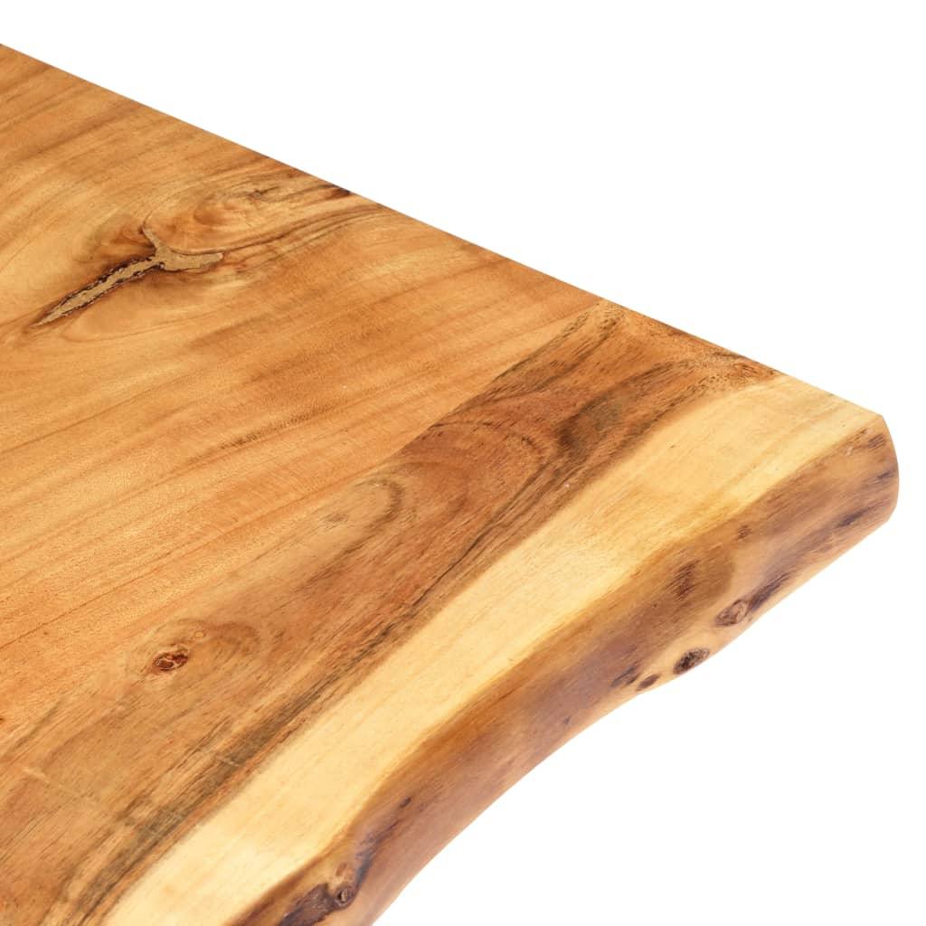 Piano per lavabo da bagno Mensola sospesa in acacia Mensola per lavabo Vassoio per lavabo 80x55x2,5 cm 02_0003426