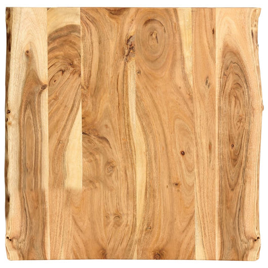 Piano del Tavolo in Legno Massello di Acacia 58x(50-60)x2,5 cm cod mxl 69865