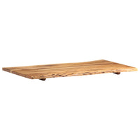 Piano del Tavolo in Legno Massello di Acacia 100x(50-60)x2,5 cm 286331