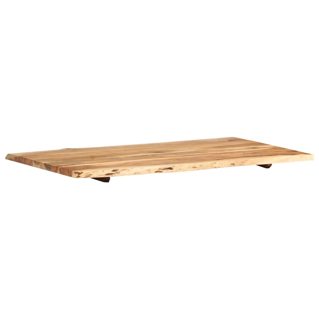 Piano del Tavolo in Legno Massello di Acacia 100x(50-60)x2,5 cm 286331