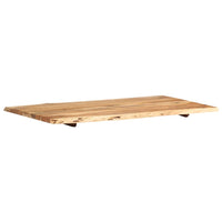 Piano del Tavolo in Legno Massello di Acacia 100x(50-60)x2,5 cm 286331