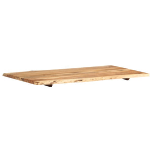 Piano del Tavolo in Legno Massello di Acacia 100x(50-60)x2,5 cm 286331