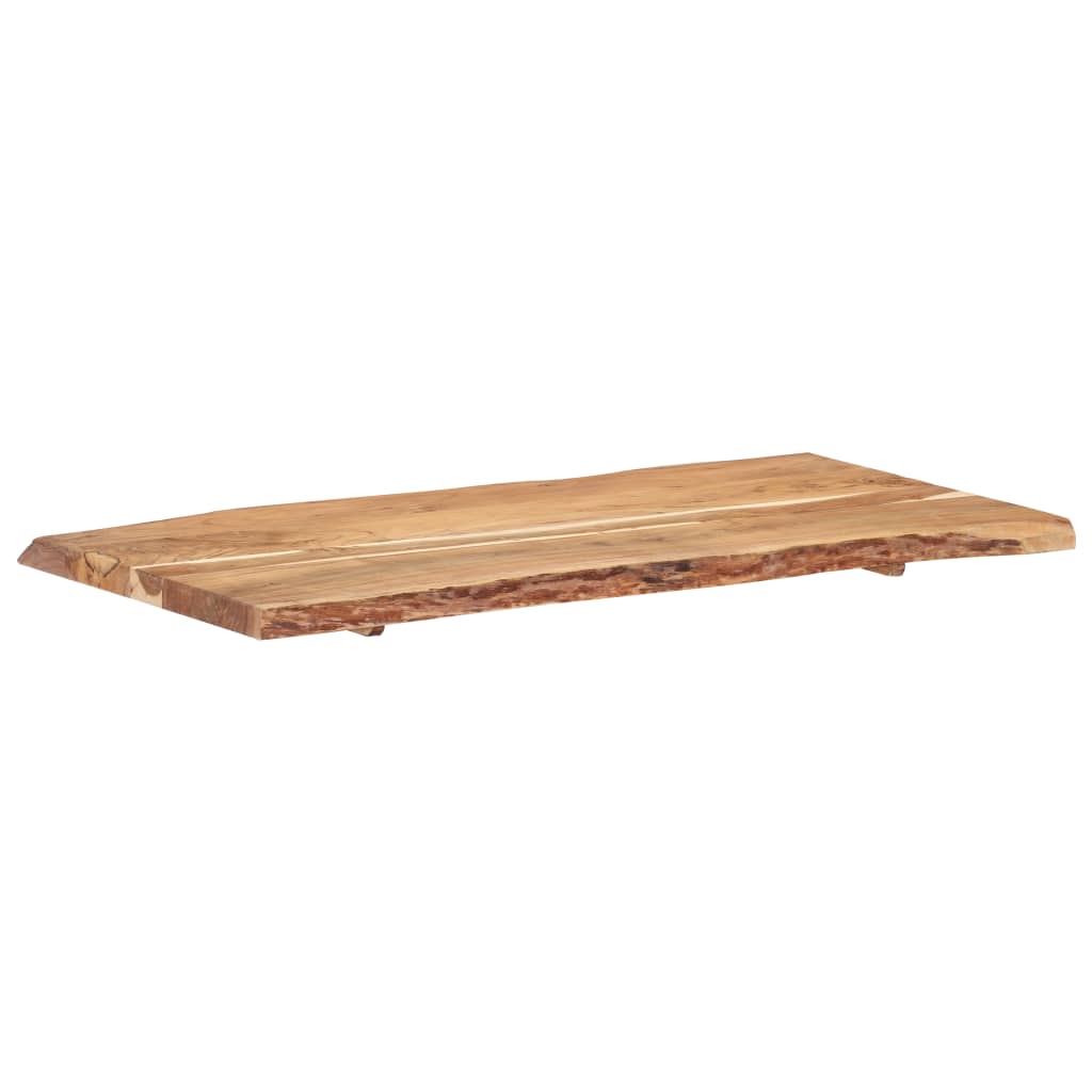 Piano del Tavolo in Legno Massello di Acacia 118x(50-60)x3,8 cm 286334