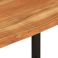 Tavolo da Pranzo 154x80x76 cm in Legno Massello di Acacia 286473