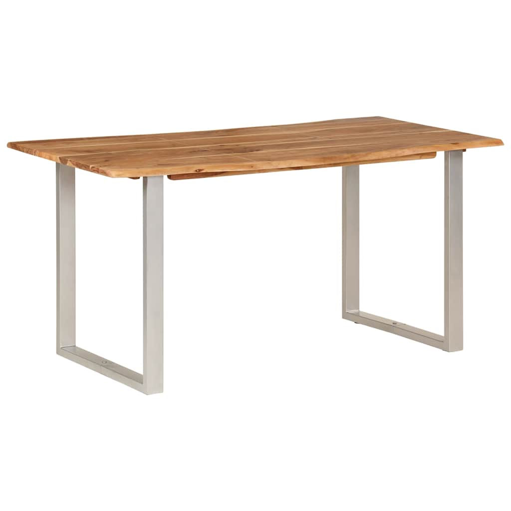 Tavolo da Pranzo 154x80x76 cm in Legno Massello di Acacia 286477