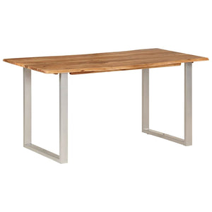 Tavolo da Pranzo 154x80x76 cm in Legno Massello di Acacia 286477