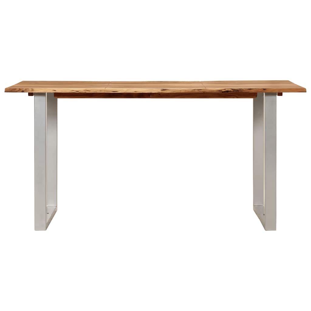 Tavolo da Pranzo 154x80x76 cm in Legno Massello di Acacia 286477