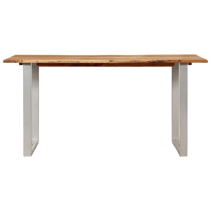 Tavolo da Pranzo 154x80x76 cm in Legno Massello di Acacia 286477