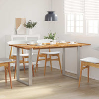 Tavolo da Pranzo 154x80x76 cm in Legno Massello di Acacia 286477