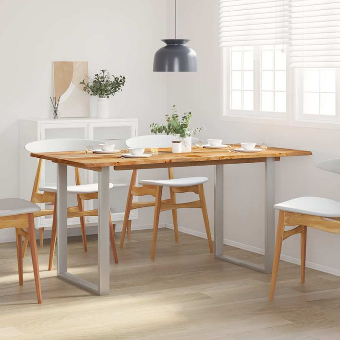 Tavolo da Pranzo 154x80x76 cm in Legno Massello di Acacia 286477