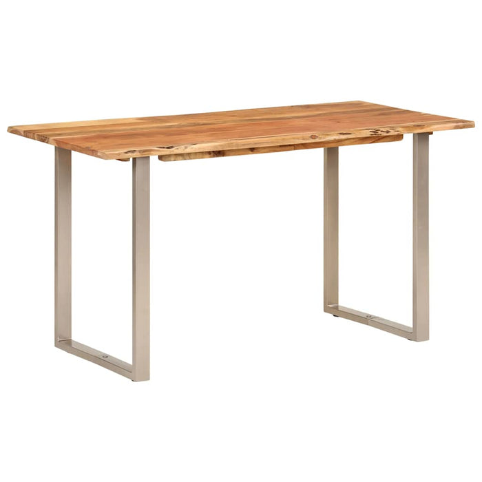 Tavolo da Pranzo 140x70x76 cm in Legno Massello di Acacia 286478